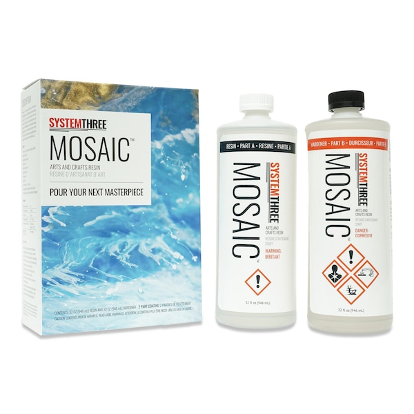 System Three Resins Mosaic Arts & Crafts Epoxy, 1/2 Gallon Kit 0520K20 - main